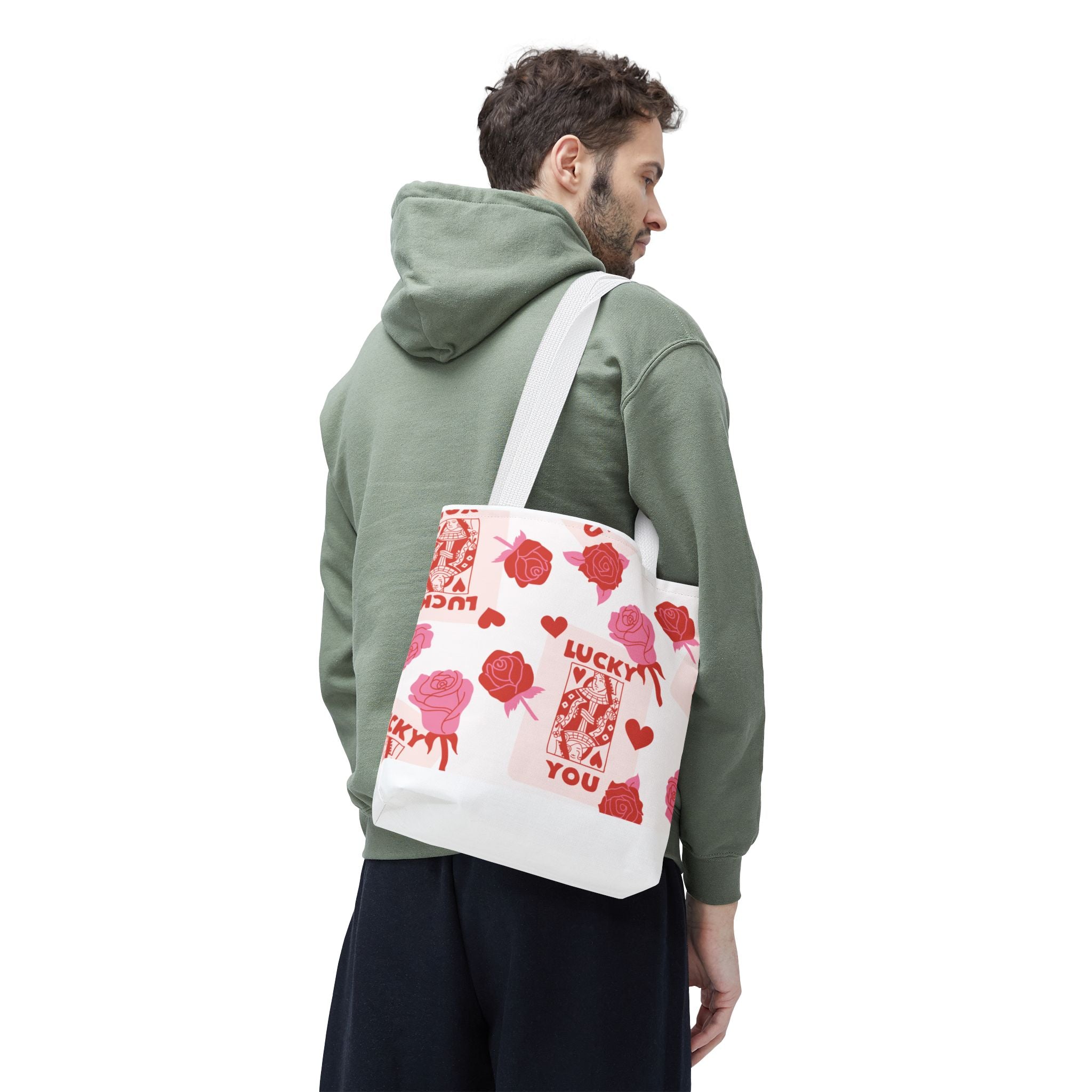 Valentine Rose "Lucky You" Tote Bag