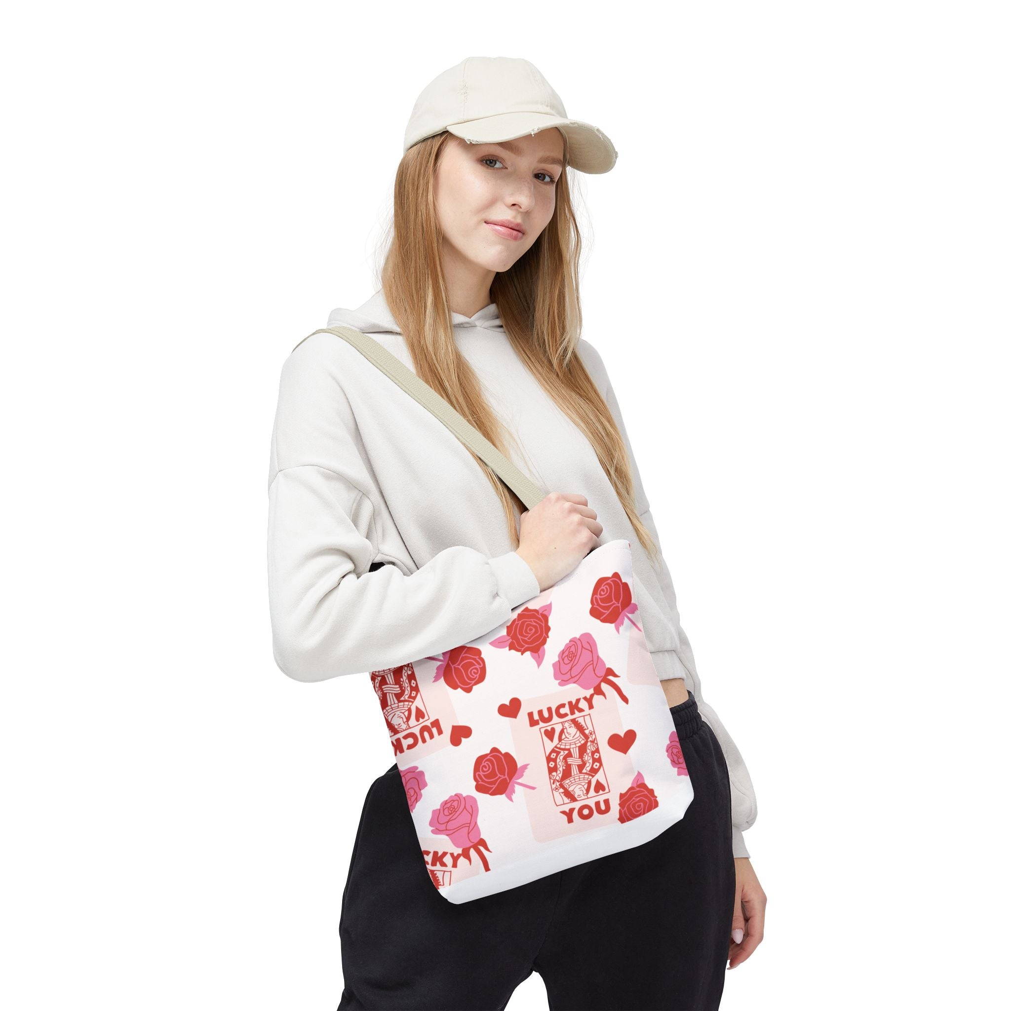 Valentine Rose "Lucky You" Tote Bag