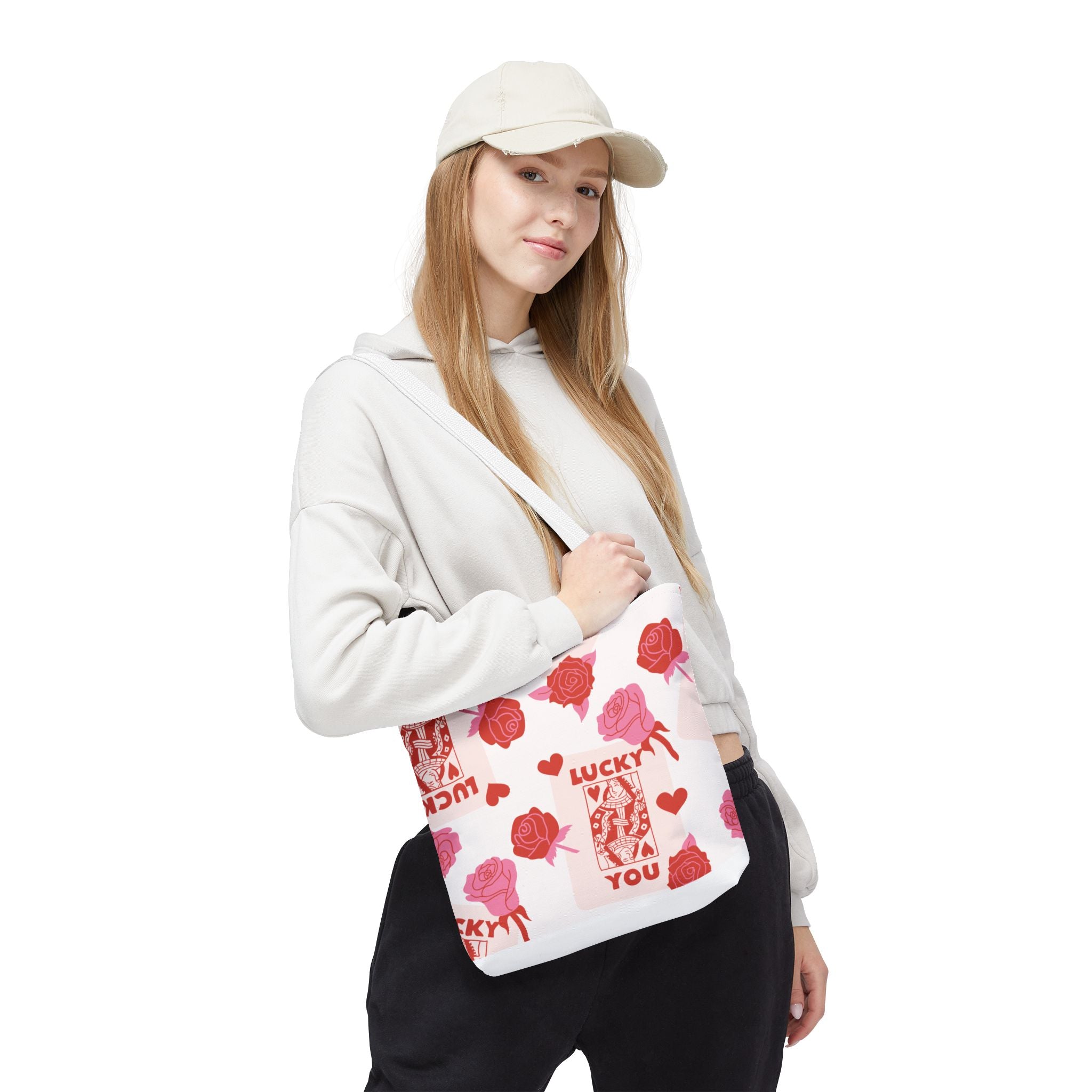 Valentine Rose "Lucky You" Tote Bag