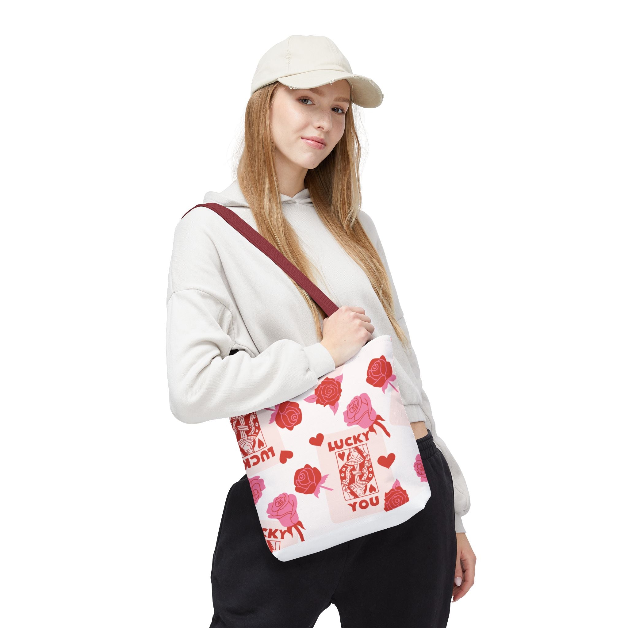 Valentine Rose "Lucky You" Tote Bag