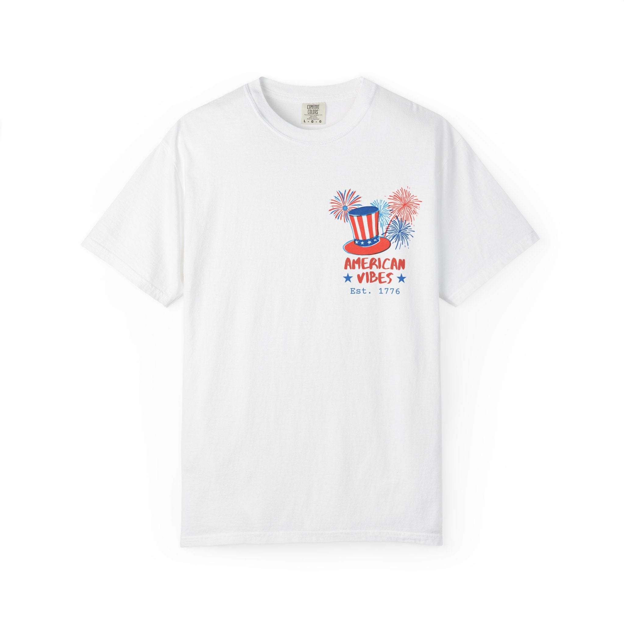 Patriotic 1776 T-shirt — "American Vibes" Freedom Graphic Tee