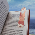 Vintage Bookstack Metal Bookmark — Cozy Reading Aesthetic
