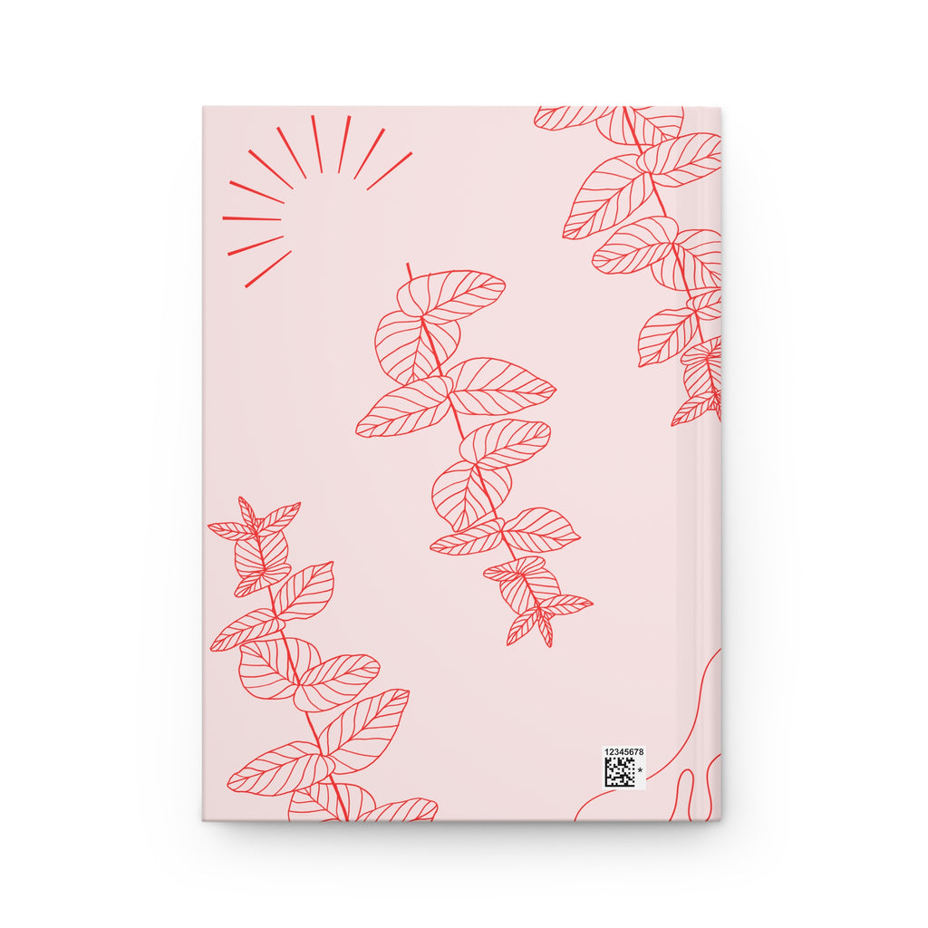 Teacher Appreciation Hardcover Journal — "It Takes a Big Heart to Teach Little Minds" (Pink Floral)