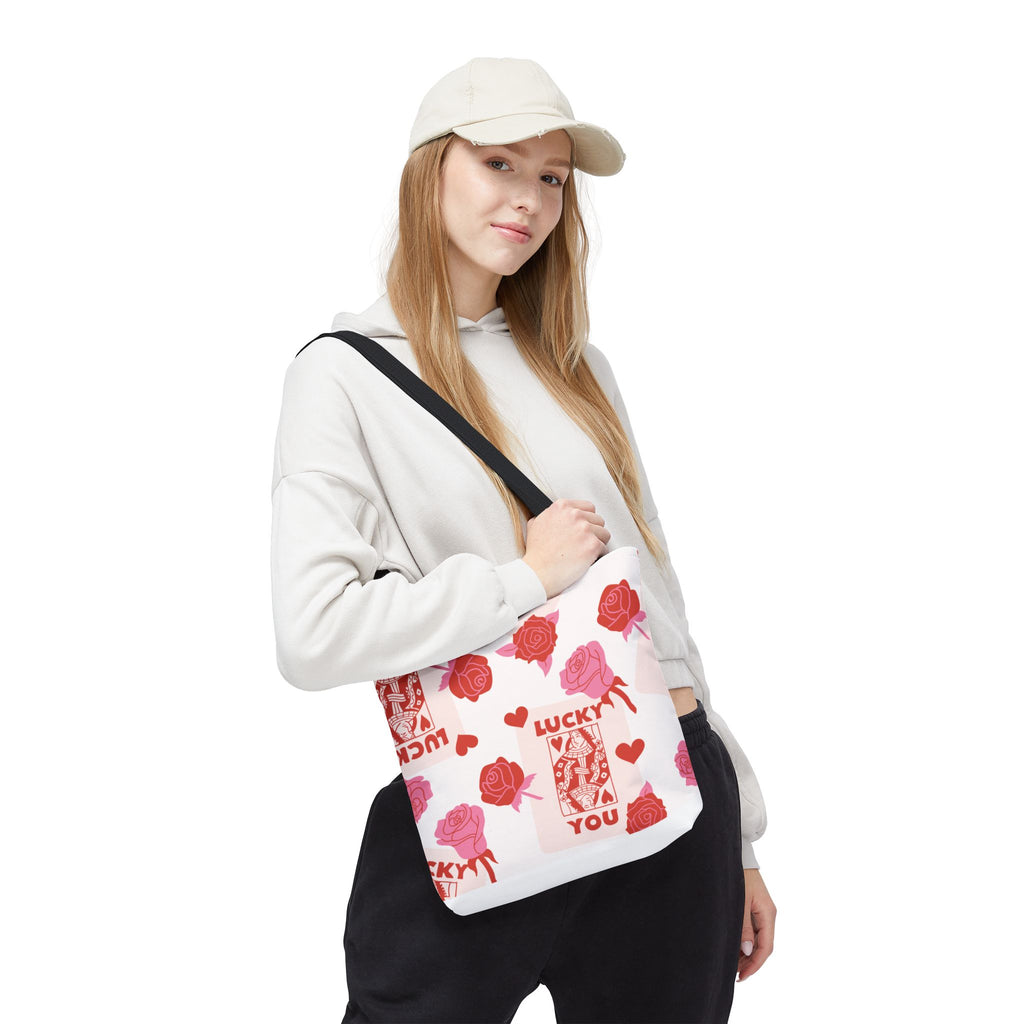 Valentine Rose "Lucky You" Tote Bag